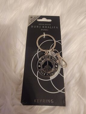 Burj Khalifa Dubai Silver Keyring